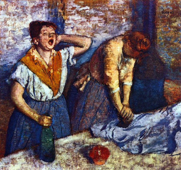 Two cleaning women by Degas